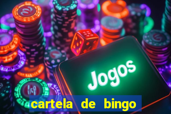 cartela de bingo cha de panela